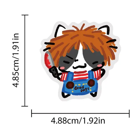 Autocollants De Chat De Dessin Animé En PET Imperméable Mignons Drôles Décals Pour Ordinateur Portable Bouteille D'Eau Téléphone DIY Art