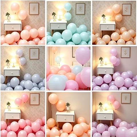 Macaron Thickened Latex Balloons Wedding Valentine Birthday Party Decoration Colorful Balloon Arch Kit Event Supplies