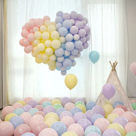 Macaron Thickened Latex Balloons Wedding Valentine Birthday Party Decoration Colorful Balloon Arch Kit Event Supplies