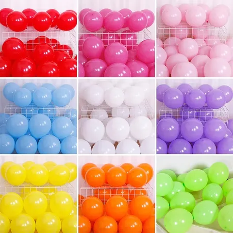 Thickened Matte Latex Balloons Colorful Balloon Pack For Wedding Birthday Party Classroom Room Decor