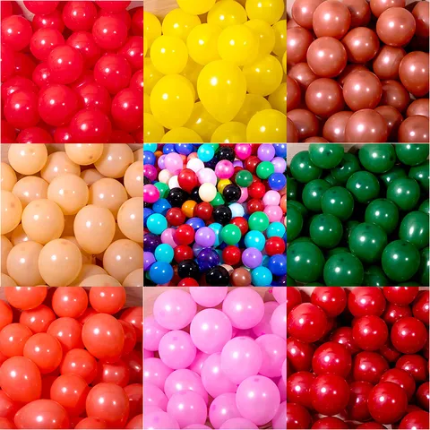 Matte Latex Balloons Assorted Colors Round Balloons For Wedding Birthday Party Decoration Event Supplies
