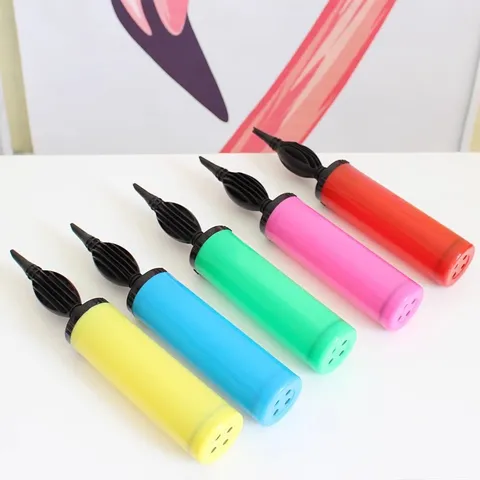 Portable Plastic Balloon Hand Push Air Pump Manual Inflator For Latex Balloons Swimming Rings Party Decoration Tools