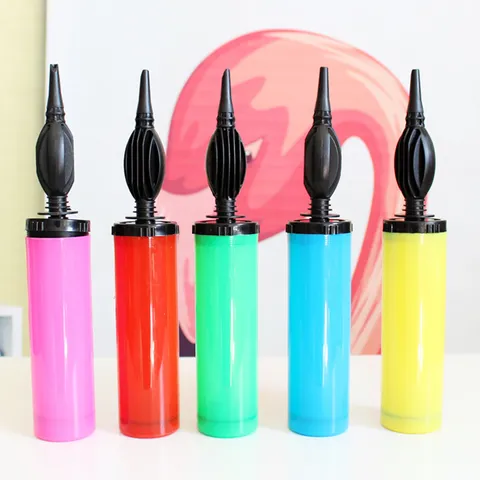 Portable Plastic Balloon Hand Push Air Pump Manual Inflator For Latex Balloons Swimming Rings Party Decoration Tools