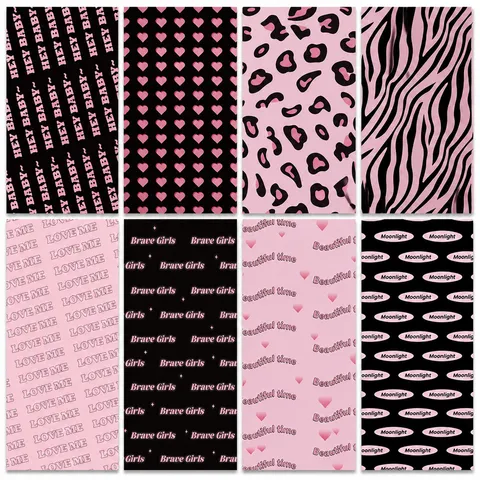 INS-Stil Mädchen Handyhülle Rückkarte DIY Wasserdichte Aufkleber Dekoratives Material Kreatives Scrapbooking Zubehör Set