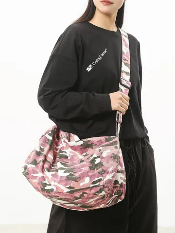 Casual Megalis Horitikotitas Canvas Crossbody Bag Gynaikeia Moda Tote Shoulder Bag Vintage Camouflage Leopard Print Handbag
