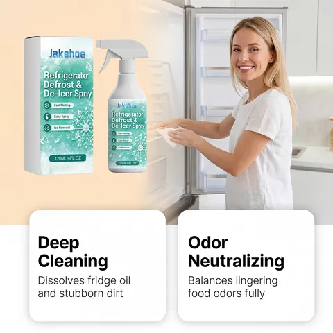 JAKEHOE Spray Dégrivrant et Antigel pour Réfrigérateur Appareil de Cuisine Portable à Domicile Fusion de Glace Nettoyage Désodorisation
