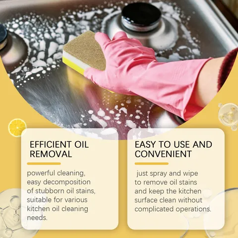 Cuisine Spray Nettoyant Pour Taches D'Huile Lourdes Dégraissant De Poêle De Cuisine Produit De Nettoyage Ménager