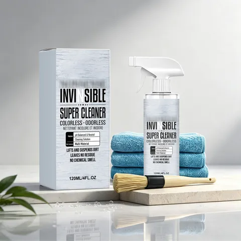 Kit Detergente Multiuso Con Spray Asciugamani In Microfibra E Spazzola Per Pulizia Interni Auto E Superfici Di Mobili