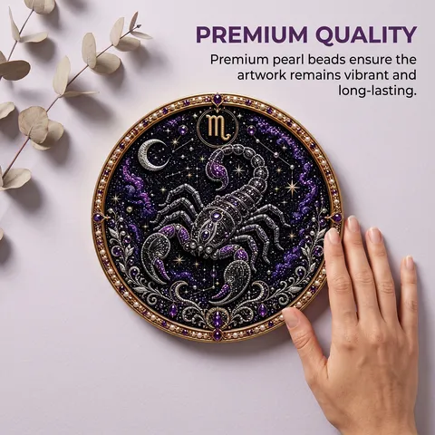 Handmade DIY Constellation Pearl Art Painting Set Acrylic Plastic Zodiac Sign Decorative Ornament Gift
