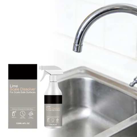 Spray Dissolvant De Tartre Pour Salle De Bains Et Cuisine Éliminateur De Taches D'Eau Dure Nettoyant Pour Surfaces Métalliques