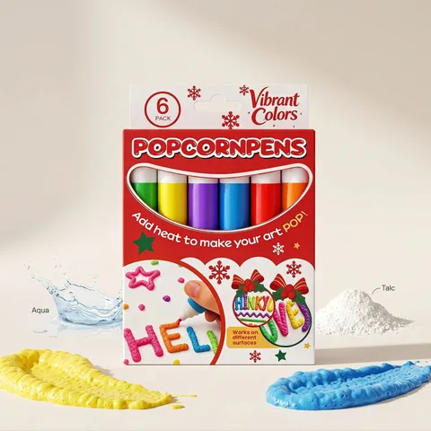 3D Puffed Popcorn Pennen DIY Aquarel Verf Pennen Meerkleurige Creatieve Graffiti Pennen Voor Kinderen School Kunst Tekenbenodigdheden