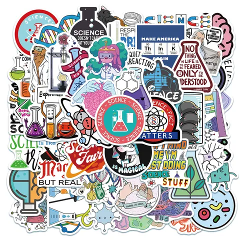 Labor Wissenschaft Anime Wasserdichte PVC Aufkleber Für Wasserkocher Skateboard Koffer Laptop Decals