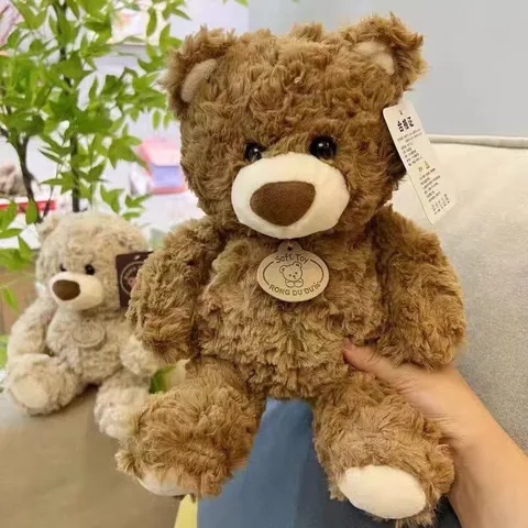 Lindo Oso de Peluche de Peluche Juguete Suave Animal de Peluche Muñeca de Oso Regalo de Cumpleaños para Niños Decoración de Habitación