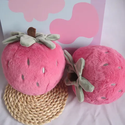 Lindo Juguete de Peluche de Fruta Animal de Peluche Suave Dibujos Animados Planta Muñeca Kawaii Almohada Decoración del Hogar Regalo de Cumpleaños para Niños