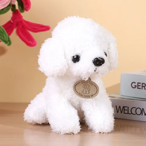 Simulación Perro Teddy Peluche Lindo Animal Relleno Cachorro Muñeca Suave Juguete Regalo Niños Decoración del Hogar