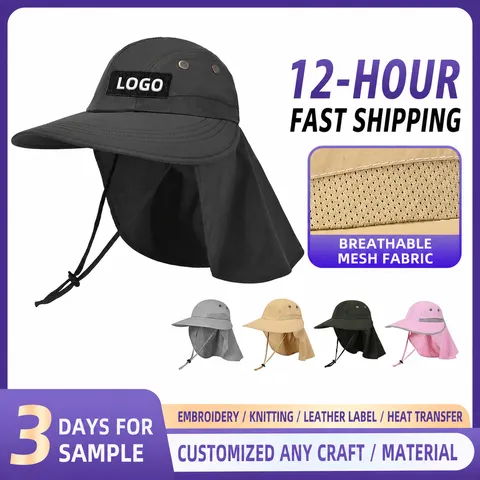 Sombrero de Sol para Mujer al Aire Libre con Solapa para el Cuello Transpirable Protección UV Ala Ancha para Ciclismo