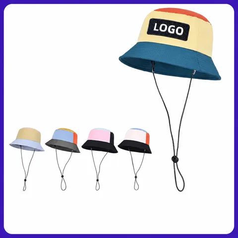 Sombrero de Pescador Bloque de Color A Prueba de Viento Protección Solar Senderismo Exterior Surf Poliéster