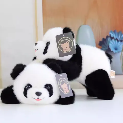 Lindo Juguete de Peluche de Panda de Simulación Animal de Peluche Muñeca Suave Cojín de Panda Gigante Decoración del Hogar Regalo de Cumpleaños