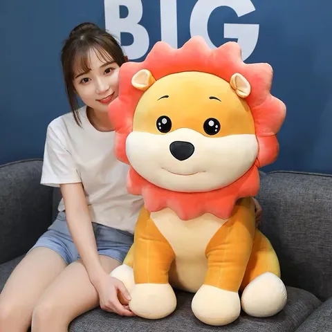 Lindo Peluche de León Girasol Animal de Peluche Suave Muñeca con Almohada de Melena de Girasol Regalo de Compañero para Niños