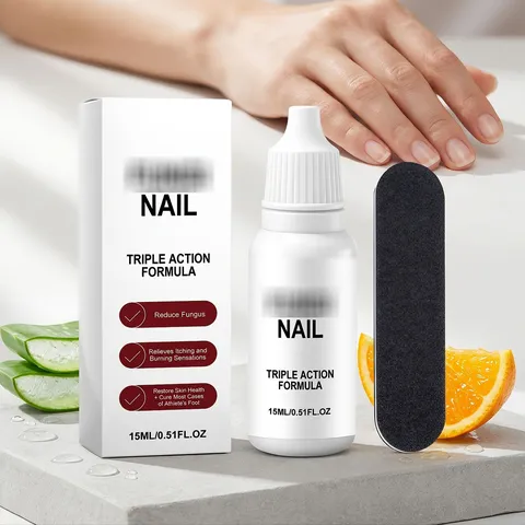 Nail Repair Solution Liquid Moisturizing Nourishing Care Treatment With Nail File For Finger Care Daily Beauty