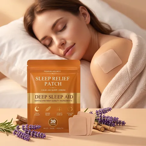 Patch de Soulagement du Sommeil aux Herbes Aide au Sommeil Profond Extrait Naturel Patch de Soin Corporel Apaisant
