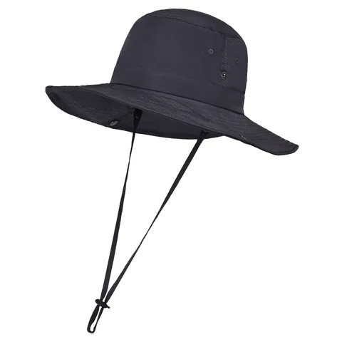 Sombrero de Pescador de Protección Solar para Aire Libre Ala Ancha Secado Rápido Gorra de Senderismo Color Sólido