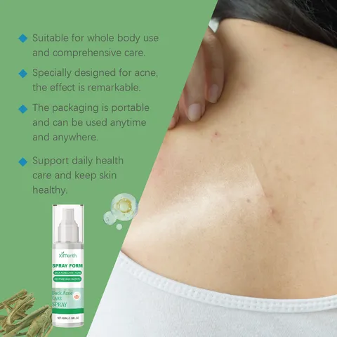 Spray Corporal de Ácido Salicílico de Hierbas Exfoliante Tratamiento de Acné de Espalda Hidratante Niebla