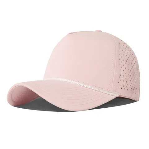 Gorra de Béisbol de Nailon de Secado Rápido Unisex Transpirable Malla Láser Exterior Protección Solar Cordón Ajustable Sombrero Deportivo