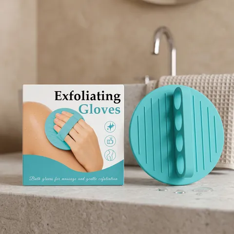 Brosse de Bain Exfoliante pour le Corps en Silicone TPE Outil de Gommage pour Nettoyage de la Peau de Douche Accessoires de Salle de Bain