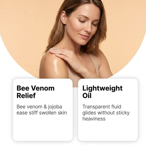 Bee Venom Body Care Oil Hydrating Nourishing Smoothing Firming Lightweight Skincare Body Massage Oil