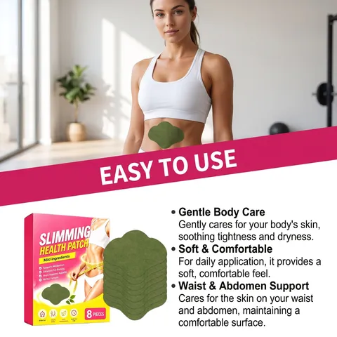 Parche de Cuidado Corporal con Extracto de Hierbas Suave Agradable para la Piel Portátil Modelador Reductor Para Cintura Abdomen Cuidado Diario