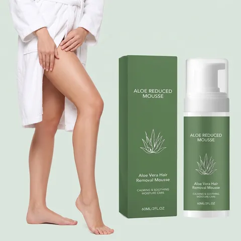 Μους Αποτρίχωσης Aloe Vera Απαλός και Ανώδυνος Αφρός Σπρέι Αποτρίχωσης Για Πρόσωπο Μασχάλες Άκρα Φροντίδα Δέρματος Σώματος