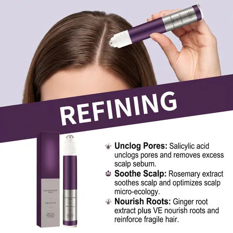 Kopfhautpflege Rollerball Serum Nährende Kopfhautmassage Ätherisches Öl Tägliche Haarpflege Flüssig Haarbehandlung Für Damen Herren