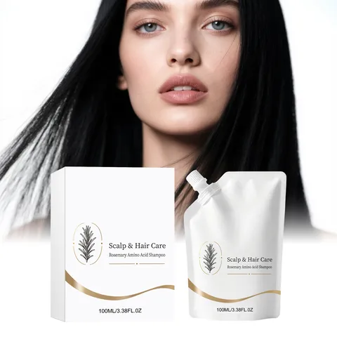 Shampooing Aux Acides Aminés De Romarin Soin Du Cuir Chevelu Et Des Cheveux Nourrissant Volumateur Rafraîchissant Nettoyage Quotidien Ensemble Bouteille Et Sachet
