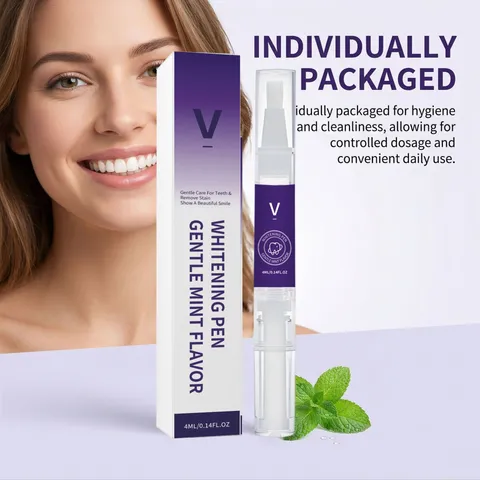 Portable Teeth Whitening Pen Gentle Mint Flavor Oral Cleaning Care Fresh Breath Whitening Gel Pen For Adult Daily Use