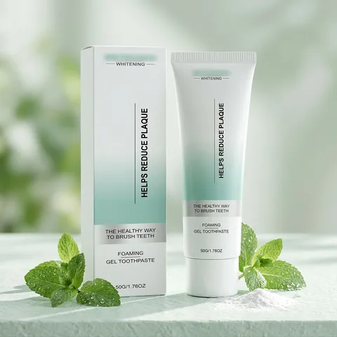 Dentifrice en Gel Moussant Blanchissant Rafraîchissant l'Haleine Nettoyage Quotidien des Dents Soins Bucco-Dentaires Goût Menthe Adulte