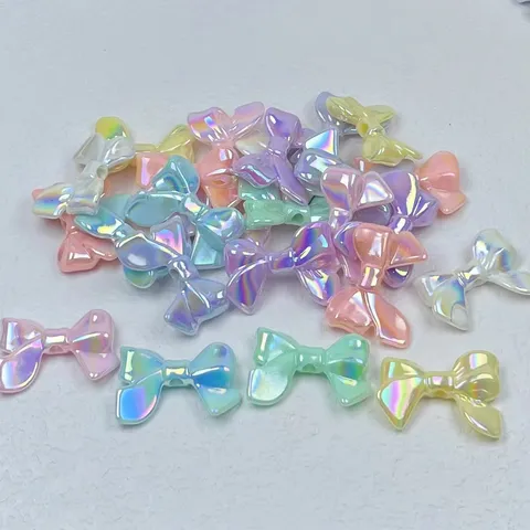 Bunte Acryl Schleife Perlen Macaron Farbe DIY Handgemachte Handy Kette Zubehör Schmuck Funde Handwerk