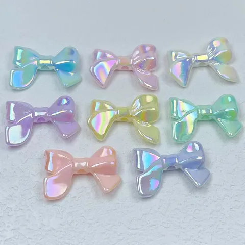Bunte Acryl Schleife Perlen Macaron Farbe DIY Handgemachte Handy Kette Zubehör Schmuck Funde Handwerk