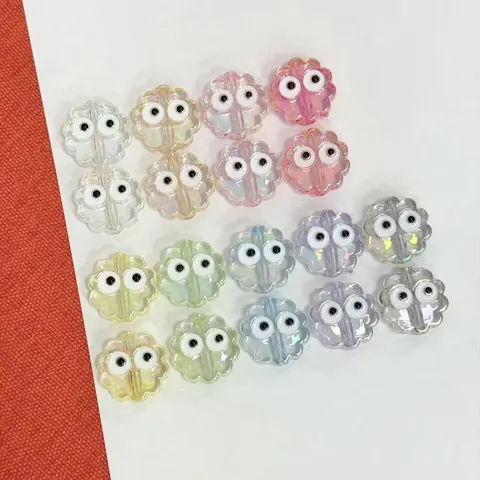 Bunte Acryl Große Augen Kekse Lose Perlen DIY Handyhülle Tasche Hängende Ornament Schmuckherstellung Zubehör