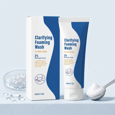 Detergente Schiumogeno Purificante Con Acido Salicilico Pulizia Quotidiana Delicata Viso e Corpo Cura Della Pelle Idratante