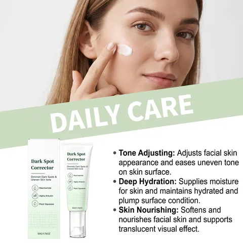 Facial Dark Spot Corrector Cream Niacinamide Alpha Arbutin Plant Squalane Brightening Moisturizing Face Lotion