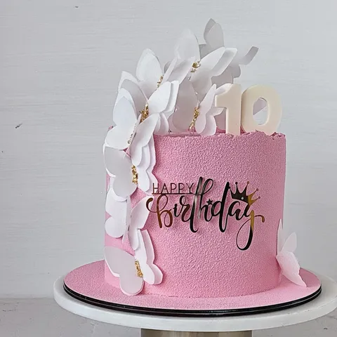 Ins Style 3D Butterfly Cake Toppers With Rhinestones Handmade Acrylic Paper Butterfly Cake Decorations For Birthday Wedding Party Dessert Table Supplies