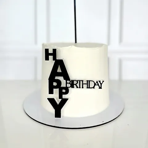Décoration de Gâteau Joyeux Anniversaire en Acrylique Style Ins Miroir Or Argent Or Rose Décoration de Fête