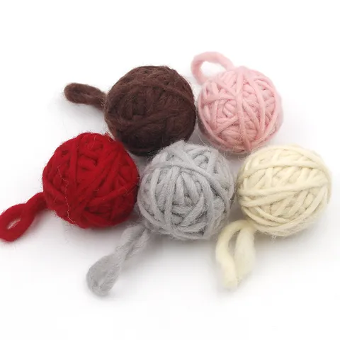Wollfilz Ball DIY Weihnachtsbaum Dekoration Anhänger Handgemachte Girlande Material Festliche Hängende Ornament Handwerk