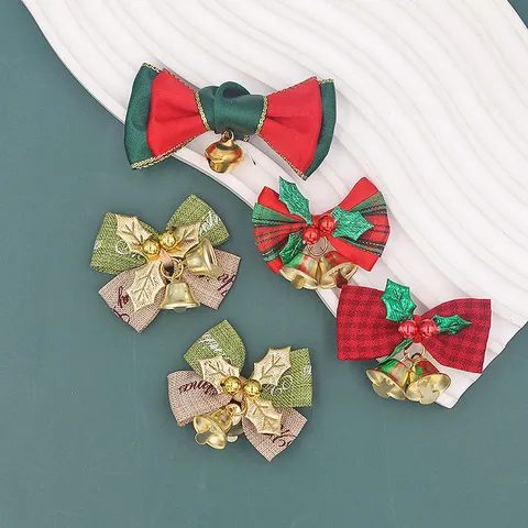 Kerst Strik Boom Krans Hangend Ornament Met Gouden Bel Feestelijke Party Huisdecoratie Accessoires