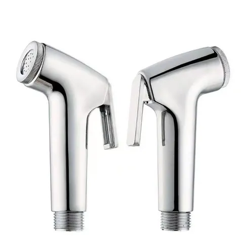 ABS Bidet Sprayer Gun Set Bathroom Pressurized Toilet Flusher Handheld Cleaning Attachment With Hose And Holder