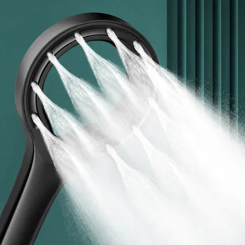 Handheld Shower Head Pressurized Annular Bathroom Showerhead ABS Modern Luxury Bathroom Shower Sprayer