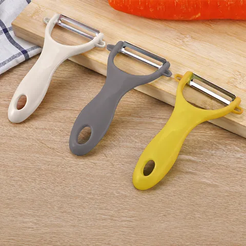 Stainless Steel Fruit Peeler Kitchen Vegetable Potato Peeling Knife Ergonomic Handle Multifunctional Kitchen Gadget Tool