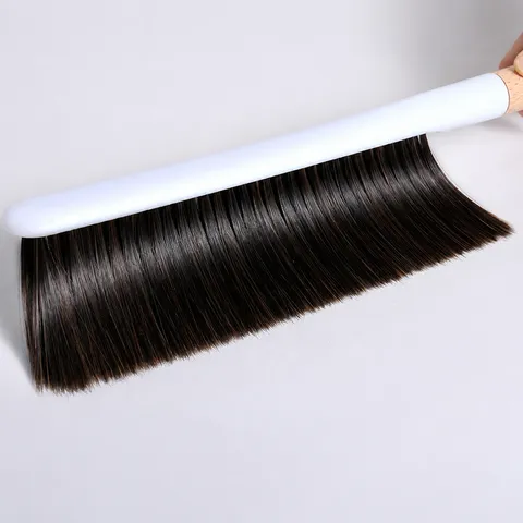 Household Bed Cleaning Brush Long Handle Soft Bristle Dusting Brush For Bedroom Carpet Bedding Sweeper Dust Removal Tool