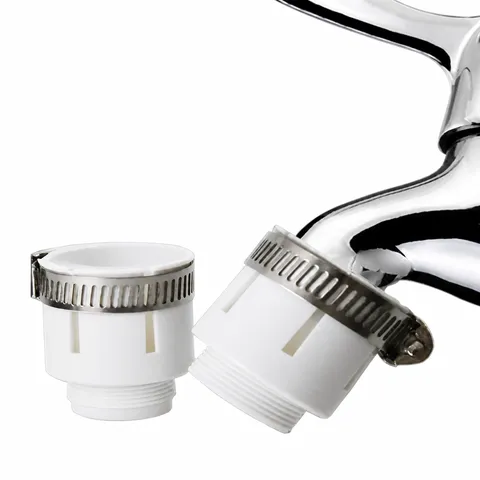 Universal Faucet Adapter Silicone Water Pipe Connector Fine And Coarse Thread Tap Extension Converter Plumbing Accessories